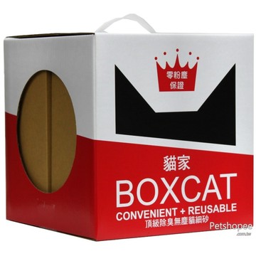 國際貓家 【2入組】貓家BOXCAT-100%無塵貓細砂 11升(Litre)(零粉塵保證紅標)
