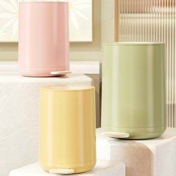 【滿299出貨】靜音緩降垃圾桶衛生間廁所客廳臥室大容量帶蓋手摁腳踏式加厚防臭