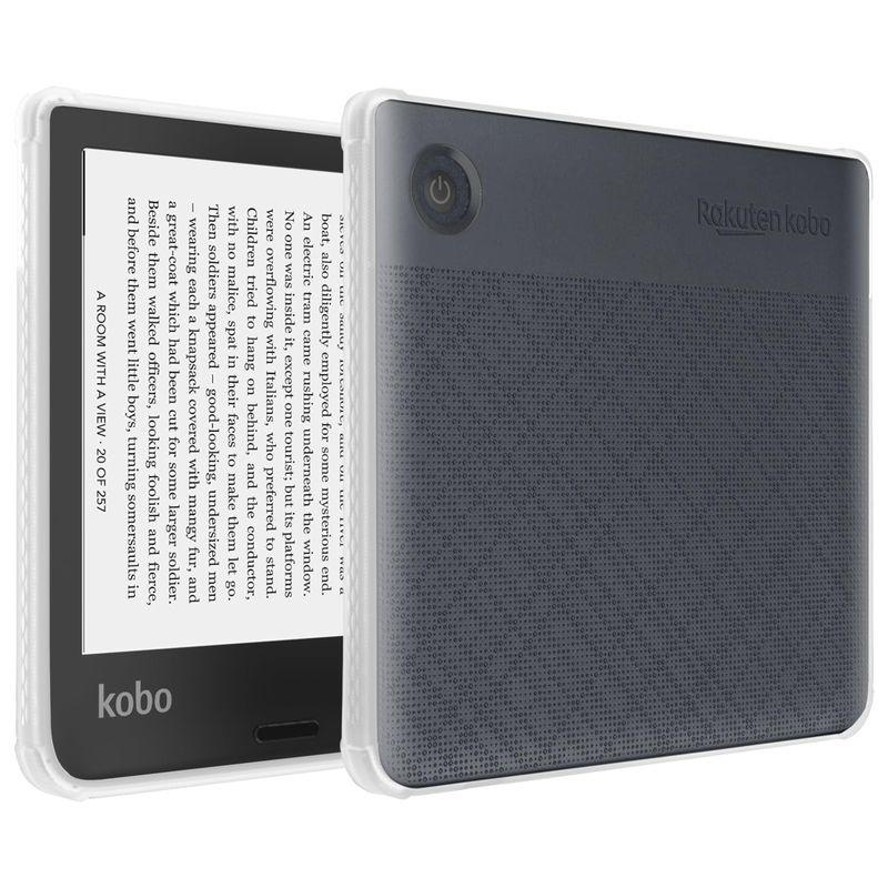 「黄ばみ防止」TUDIA SKN Kobo Libra ケース インチ電子書籍リーダー カバー (20221年発売)、強化コーナー