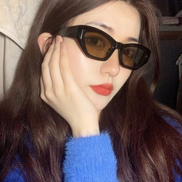 辣妹小方框墨鏡男女韓版潮ins網紅款搞怪凹造型防紫外線太陽眼鏡