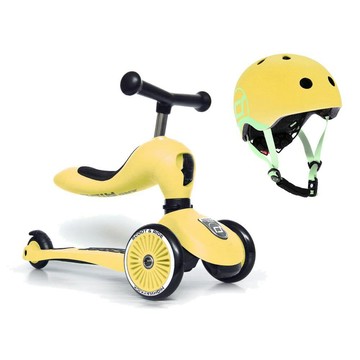 Scoot&Ride Cool飛/二合一滑步車+安全帽XXS