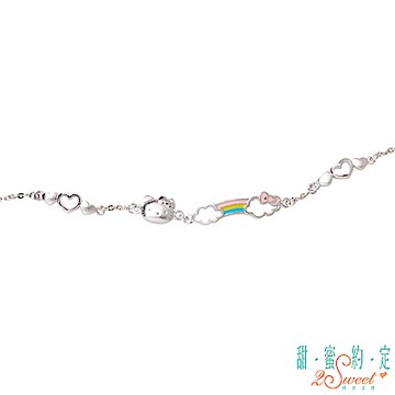甜蜜約定 HelloKitty 彩虹Kitty純銀手鍊