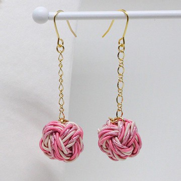 摯愛而甜美的淺紅色蘋果耳環/耳環