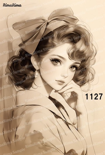 1127 原創貼紙 原創人物貼紙 貼紙 標籤 りまりま RimaRima