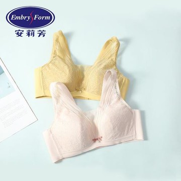 安莉芳 專柜正品 新款性感深V薄杯無鋼圈文胸內衣EB00345 原499