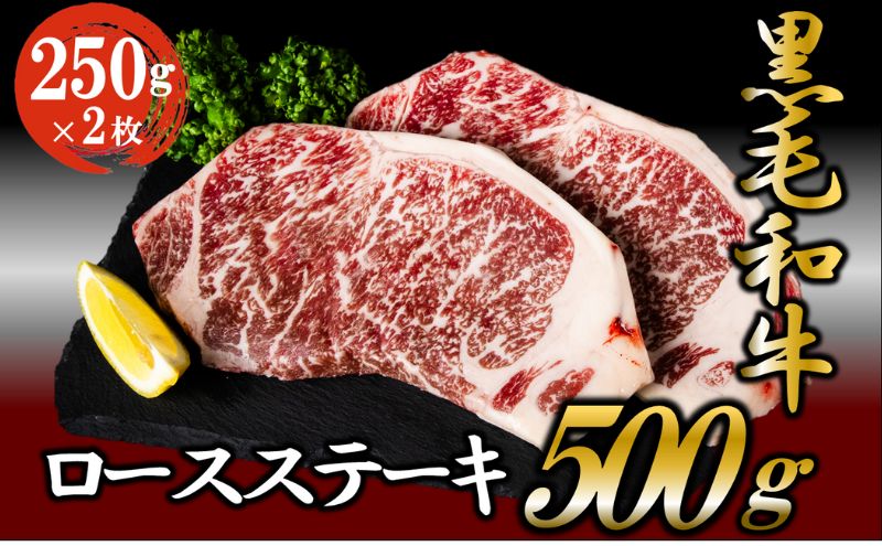 黒毛和牛 ロースステーキ 500g （250g×2枚） 牛肉 お肉 ステーキ ロース