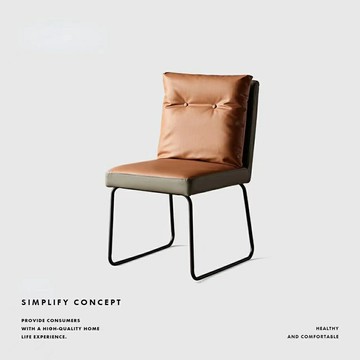 靠背椅 椅子 餐椅 現代簡約極簡餐椅傢用皮餐椅臥室化妝椅網紅ins椅子輕奢高端皮椅