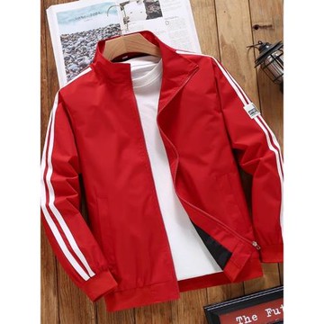 春秋男士外套休閑運動立領夾克男防風防水沖鋒衣薄款寬松男裝褂子