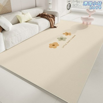 【可擦免洗防水】地毯 爬爬墊 地墊 客廳地毯 臥室地毯 皮革地墊 奶油風設計 加厚防滑 兒童房 閱讀區 遊戲墊