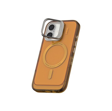 PRIIÖ iPhone16 Plus case Echo系列透明手機殼 暖棕Brown