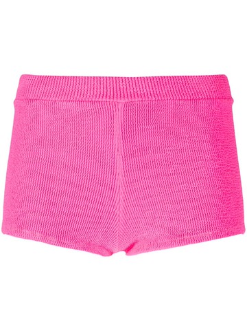 MC2 Saint Barth - ribbed knitted shorts - women - Elastane/Polyamide - L - Pink