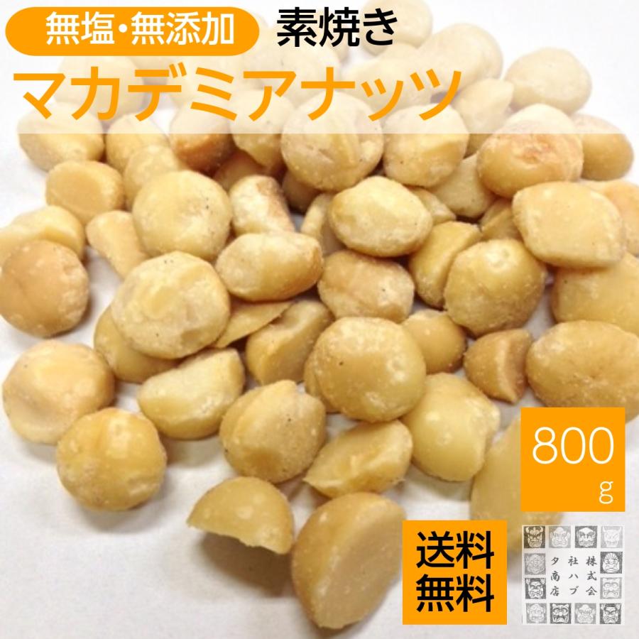 マカデミアナッツ 800g 無塩 ロースト加工 マカダミアナッツ 送料無料 おつまみ おやつ ジッパー袋入り