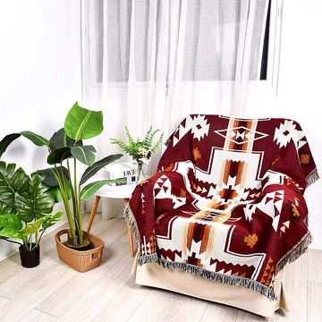 民族風露營居家雙面針織蓋毯沙發毯  赫菲斯神殿 150×125cm