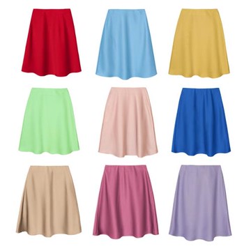 優雅氣質絲滑質感半身裙女短裙松緊腰A字版緞面光澤通勤小個子裙