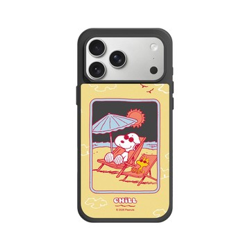 iPhone 17 Pro Max SolidX 黑 - 史努比 Snoopy - 曬太陽