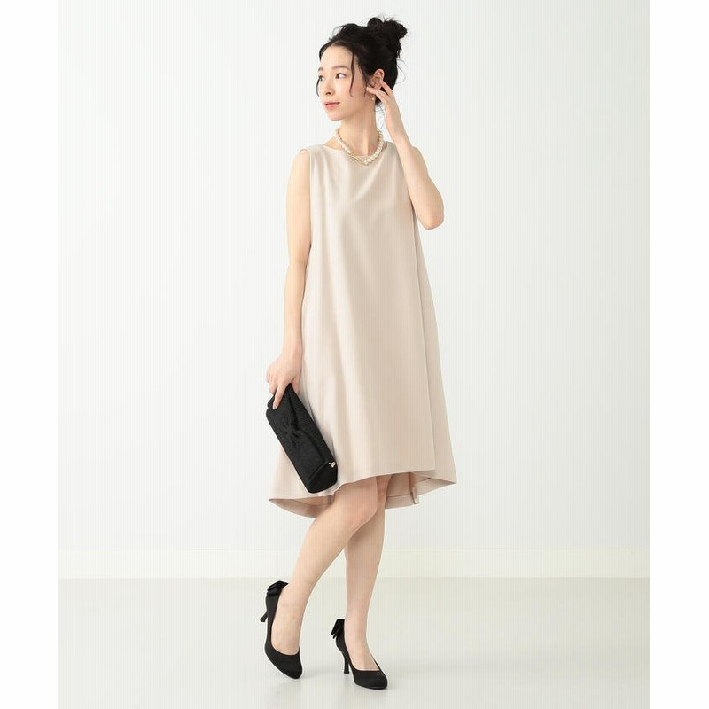 ビームス アウトレット Ray Beams バック タック ノースリーブ ワンピース レディース Ltbeige 0 Beams Outlet 通販 Lineポイント最大1 0 Get Lineショッピング