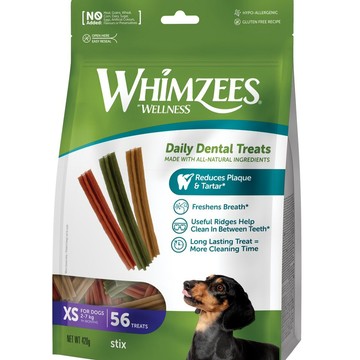 唯潔 WHIMZEES潔牙骨 六角長條超值包XS號 減少牙垢 防牙周病 VOHC認證 狗潔牙骨 最新效期