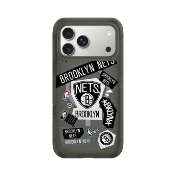 iPhone 17 Pro Max AirX 本質黑 - NBA - 拼貼系列-布魯克林籃網 Brooklyn Nets - Collage