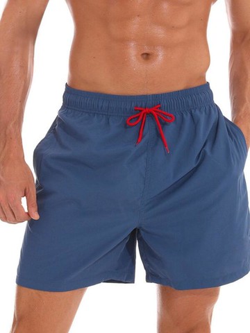 【好康免運】男士寬鬆短褲 五分褲 休閒運動褲 沙灘褲 速幹褲 可下水 潛水 大碼薄款