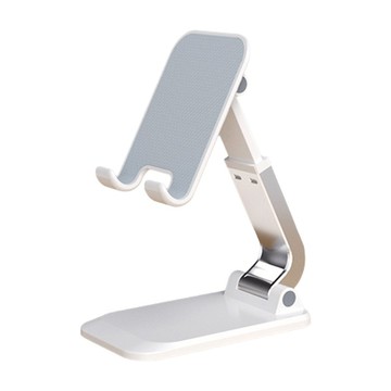 葉子小舖 折疊手機支架 Q7鋁合金 珍珠白 輕巧便攜 穩固支撐  2個
