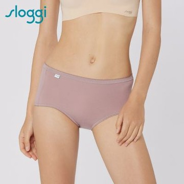 sloggi-COMFORT 經典舒適高腰小褲 柔膚粉紅