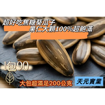 【工廠直營】特大粒焦糖葵瓜子 200g 90元一包 焦糖 超大顆瓜子 葵瓜子 辦公室零食 團購美食 焦糖香氣 瓜子 堅果