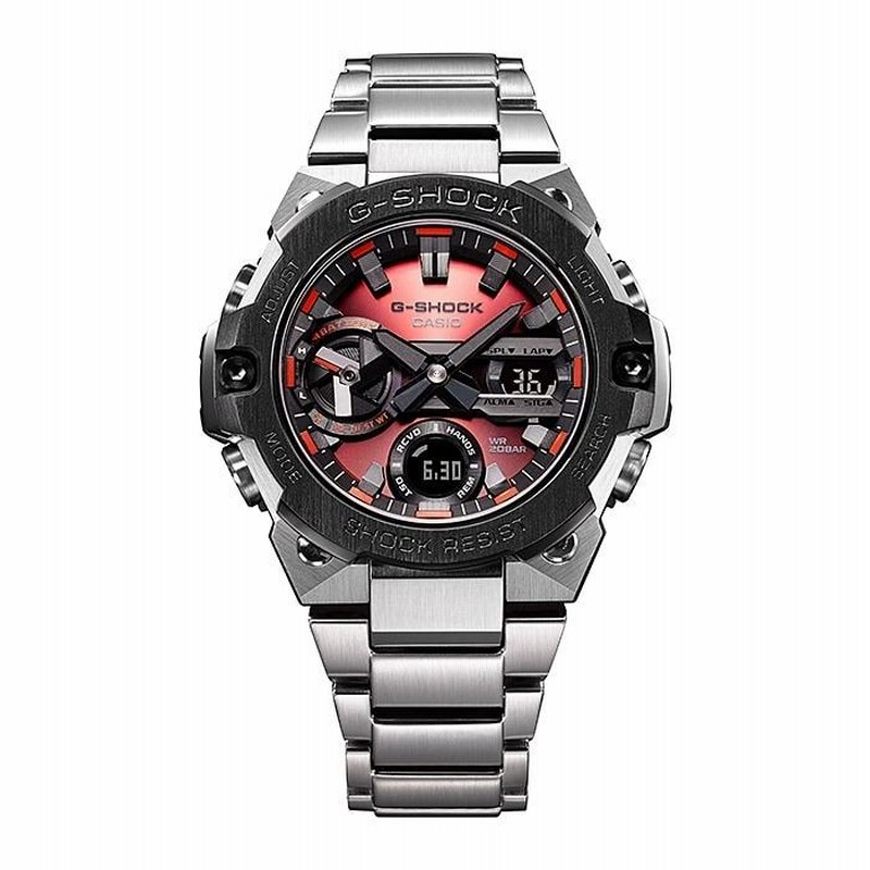 G-SHOCK G-STEEL シルバーレッドタイプ G-SHOCK G-STEEL シルバーレッドタイプ