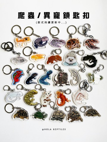 爬蟲/異寵鎖匙扣-電繪寫實風格