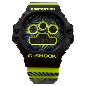 CASIO 卡西歐 G-SHOCK 科幻感奇妙世界螢光色調電子錶 DW-5900TD-9DR  黑色