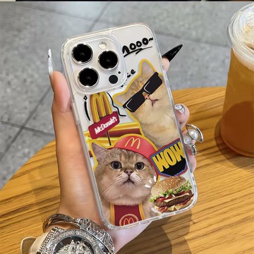 免運+隔日🚚Magsafe磁吸手機殼 拽酷貓咪 蘋果17promax 16 15plus 14 13 12 11防摔