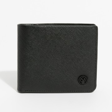 PLAYBOY - 短夾可拆式上翻  Macho系列 - 黑色/151-0316-09-2