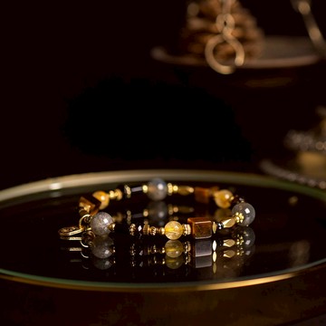 風城的遠行 // C1345黃虎眼鈦晶手鍊