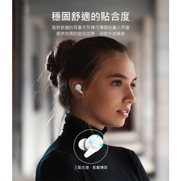 【Philips 飛利浦】TWS無線藍牙耳機-TAT1207WT/00