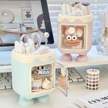 台湾出货🔥 創意筆筒收納 時尚多功能收納盒  可愛ins风笔筒收纳 桌面收納盒 抽屜式收納盒 辦公室收納盒 学生必备工具