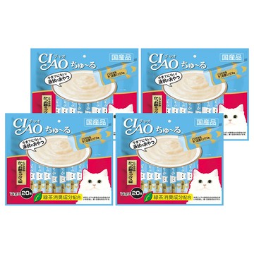 INABA CIAO 啾嚕 肉泥  鰹魚 + 柴魚  280g  4袋