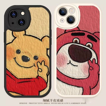維尼熊小熊 手機殼 適用 iphone 7 max plus 14 8 11 pro 12 13 卡通 防摔 情侶 殼