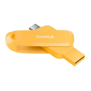 【SanDisk】Phone Drive DDC6 黃色 128G TYPE-C USB 3.2 雙用 OTG 旋轉隨身碟 讀取速度 100MB/s