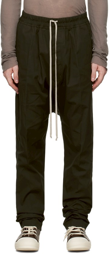 Rick Owens 绿色 Porterville Drawstring Long 长裤