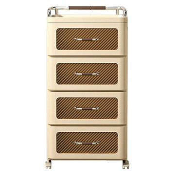 小麥購物 置物小推車 L1276 中  4層  奶油色