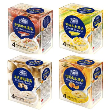 【蝦皮直營】三點一刻 主廚濃湯系列 (4入/盒) 暖心飲品 即沖即飲 低熱量 濃湯 3點1刻