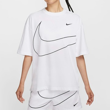 【NIKE】AS W NSW SW SS TOP OS GCEL 女 短袖上衣 白色-HQ1581100