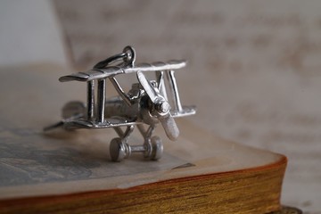 925 純銀雙翼飛機吊咀(P65) - 不包括銀鏈- 手作