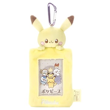 TAKARA TOMY Pokepeace 絨毛票卡夾  皮卡丘  1個