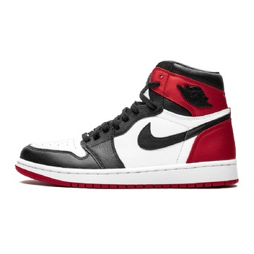 WMNS AIR JORDAN 1 RETRO HIGH SATIN BLACK TOE