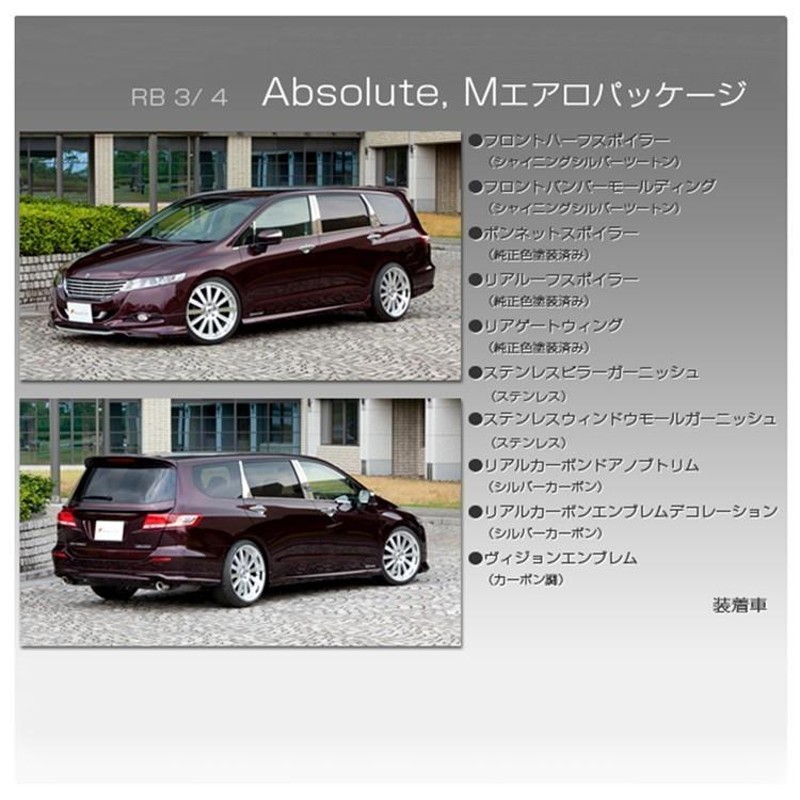 rb3 アブソルートトランクスポイラー純正