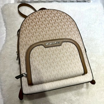 【MK｜全新】現貨 MICHAEL KORS 後背包 滿版 老花 漸層 雙肩包｜Little Bee 小蜜蜂精品