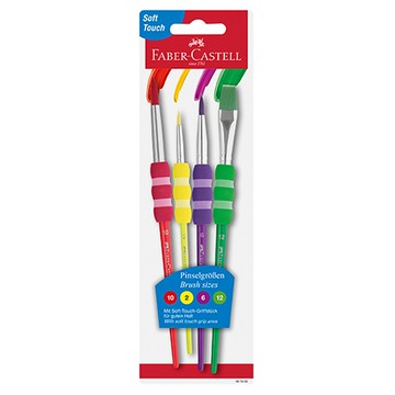 Faber-Castell 輝柏 甜筒水彩筆4支入/卡裝 NO.481600 (NOD)