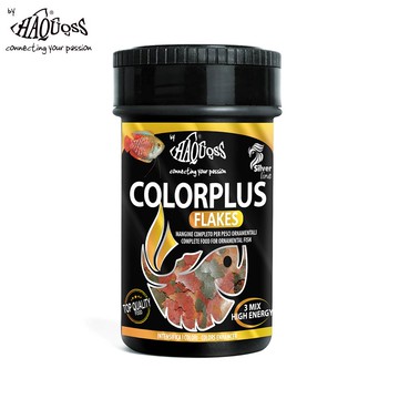 HAQUOSS 義大利海酷 熱帶魚增豔漂浮薄片 100ml 適用中小型熱帶魚 魚飼料 _廠商直送