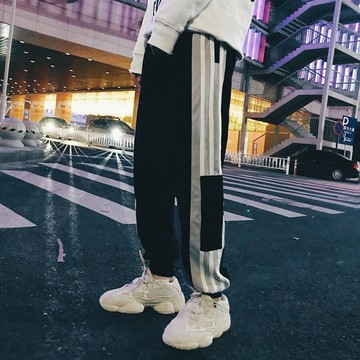 FINDSENSE品牌 韓國 新款 男 純色 水洗 燈芯絨 百搭時尚 運動 休閒褲 潮流褲子