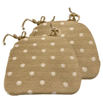 J&N 原點 彈性餐椅墊 卡其色 Q2 2入1組  43 x 43 x 3cm